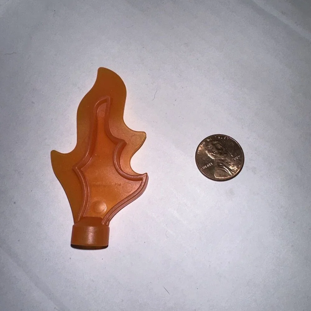 Lego‎ Duplo Fire Flame Orange Translucent Blaze Replacement Piece for Fire House